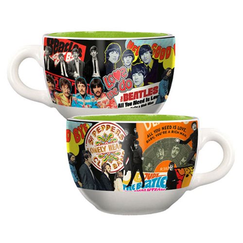 The Beatles Album Collage 20 oz. Ceramic Soup Mug